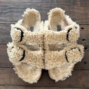 Birkenstock shearling sandals